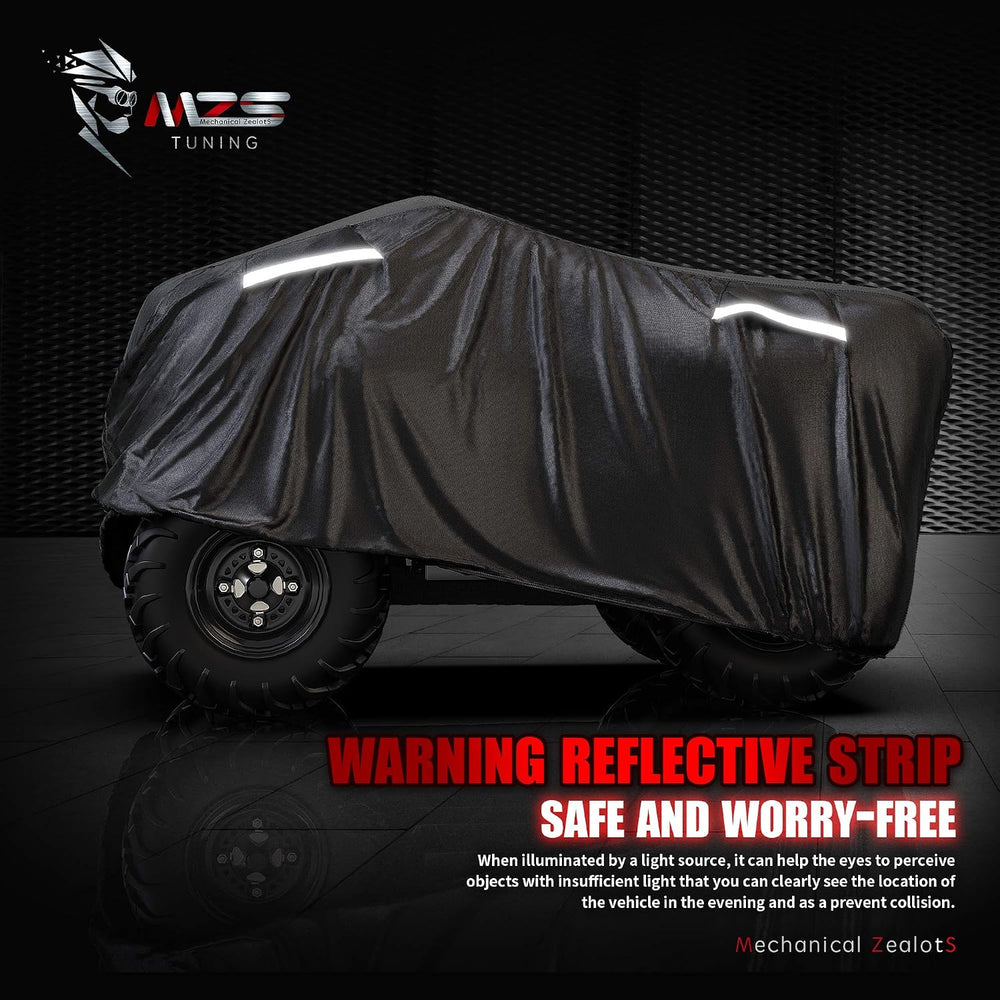 MZS ATV Cover Waterproof Outdoor, 76" 4 Wheeler Cover Storage, Quad Cove...