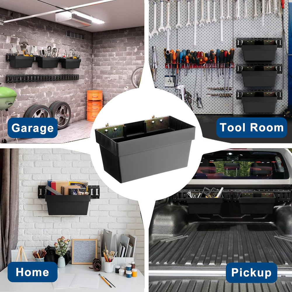 3 Pack Heavy Duty E Track Storage Bins, E-Track Accessories Tool Organizer fo...