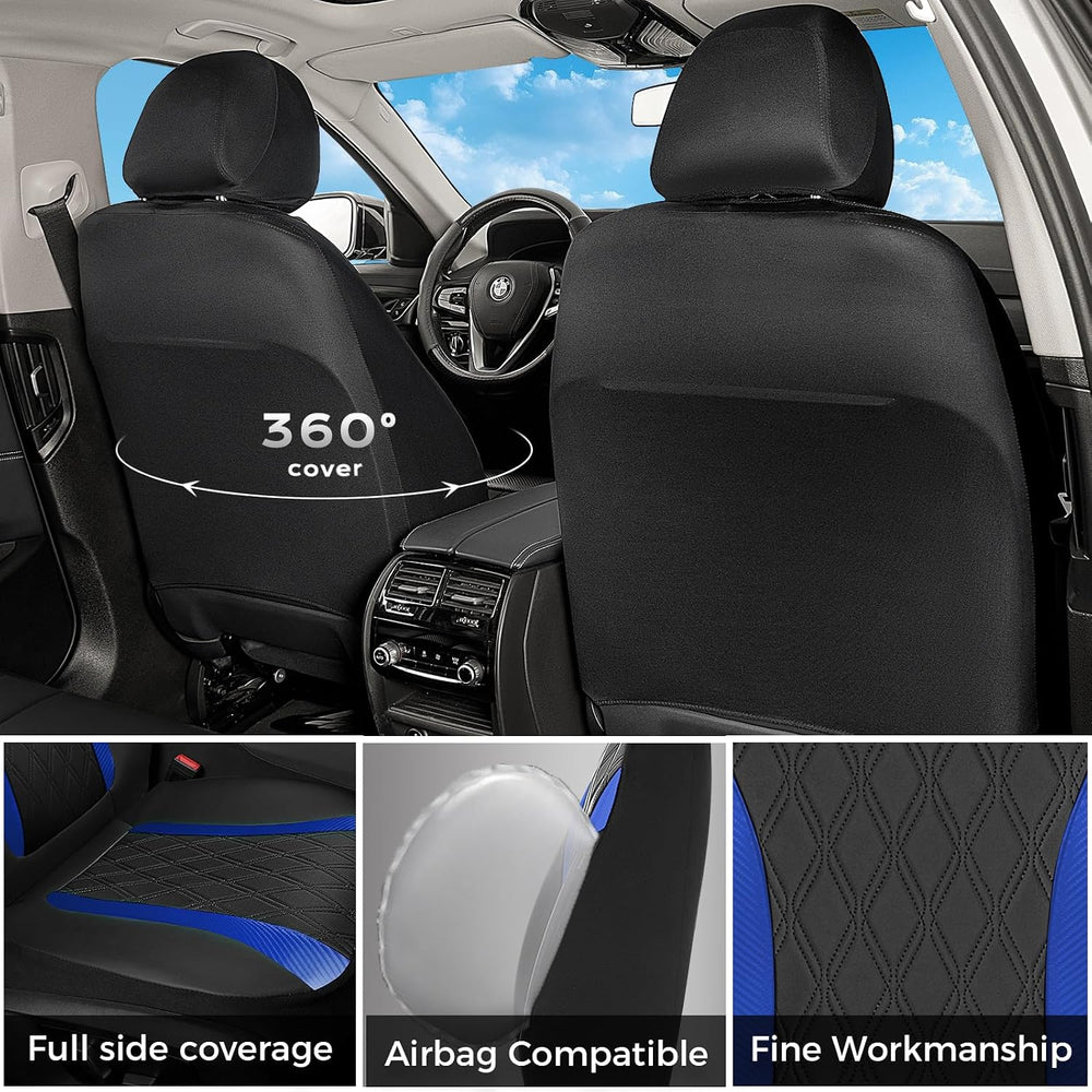 FLORICH Seat Covers, Car Seat Covers Full Set, Waterproof Leather Car Seat Pr...