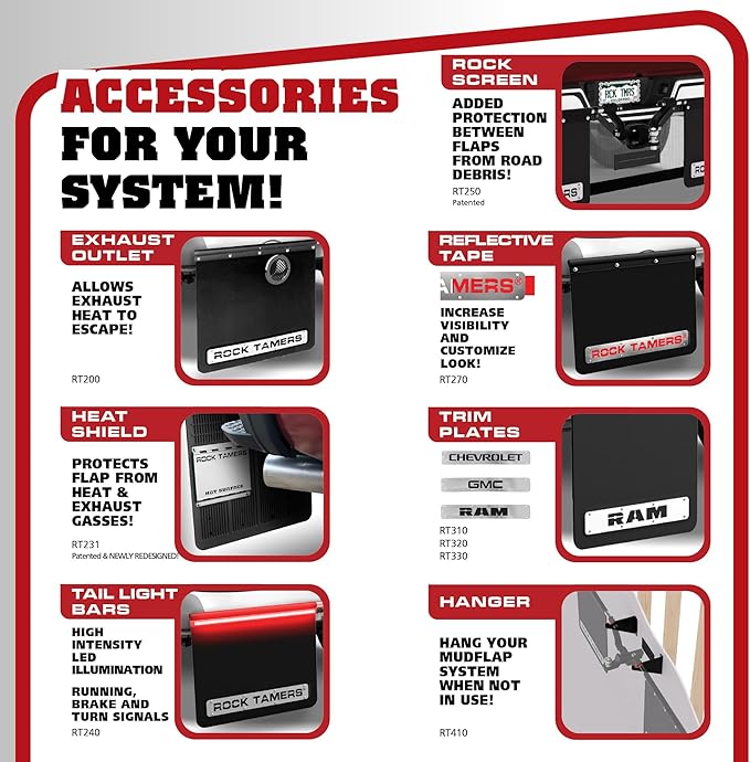Rock Tamers 3" Official Mudflap System 00112