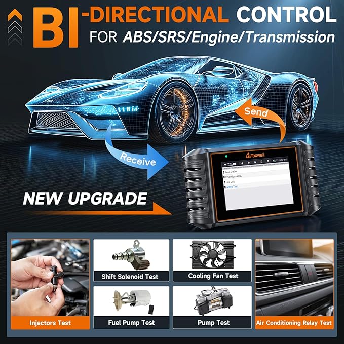 FOXWELL NT716 Bidirectional OBD2 Scanner – ABS, Transmission, Engine Scanner