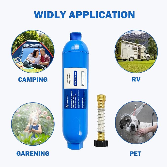 Hourleey 4 Pack RV Inline Water Filter