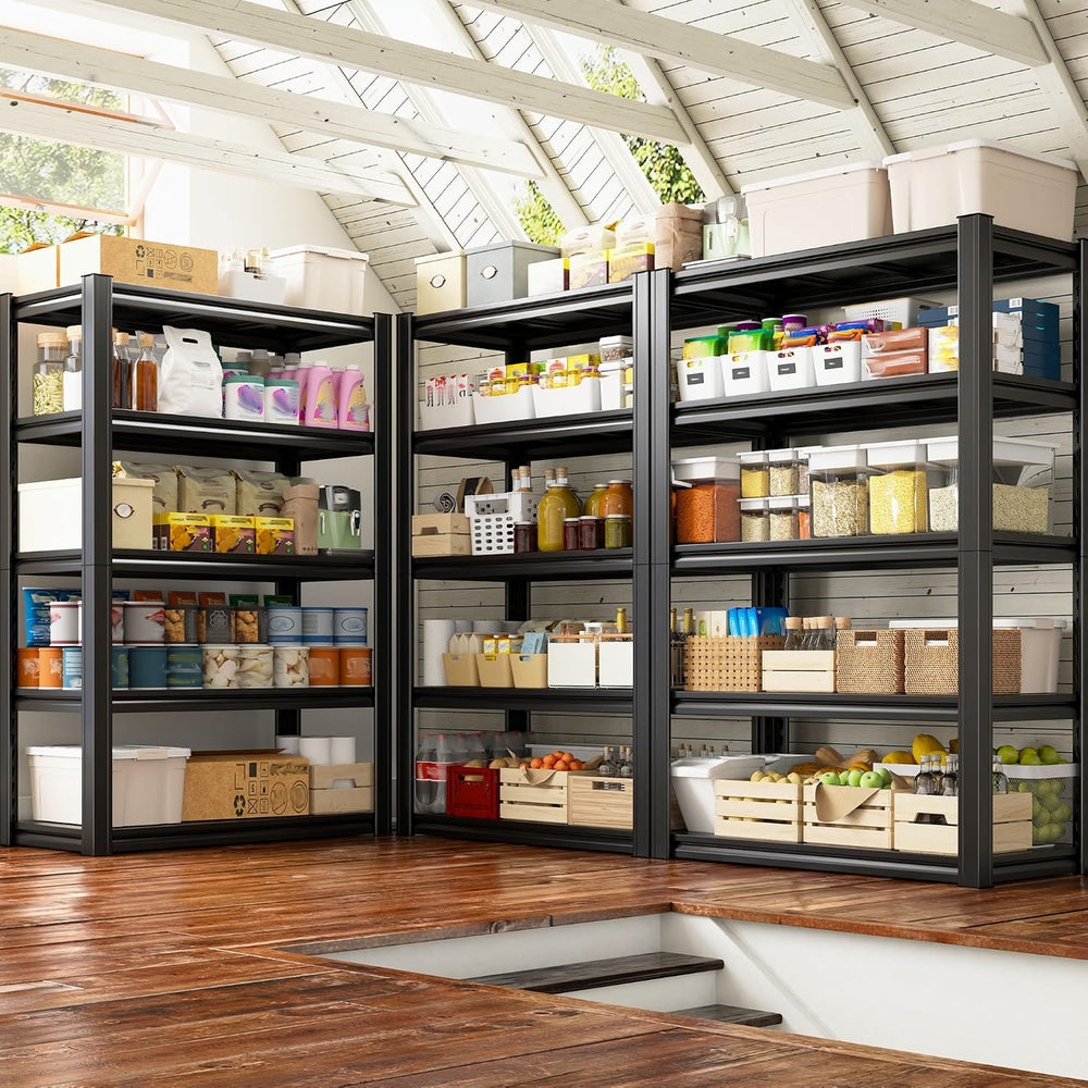 Raybee Storage Shelves 2000LBS Garage Shelving Heavy Duty, 5-Tier Adjustable ...