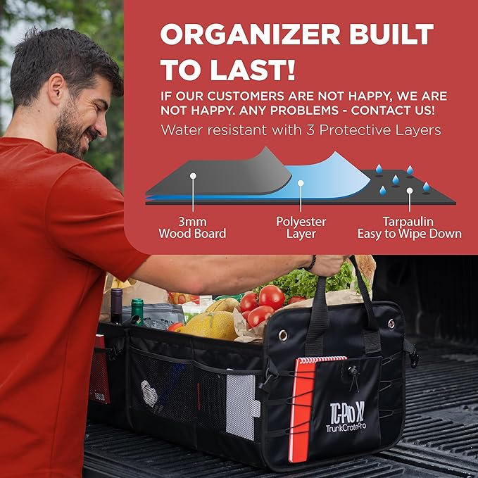 TRUNKCRATEPRO XL Premium SUV, Car Trunk Organizer