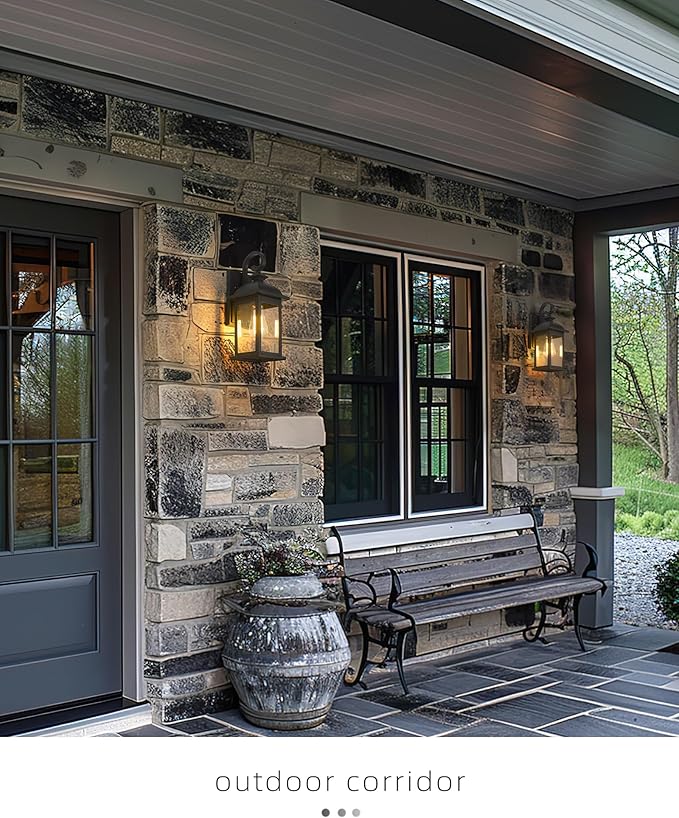 FEMILA Exterior Wall Sconce, 2 Packs Outdoor Waterproof Wall Lights Fixture