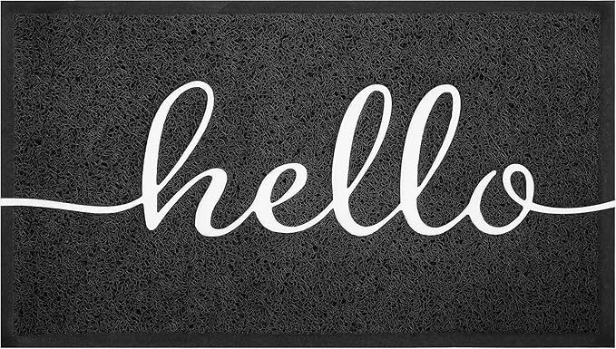EARTHALL Funny Hello Mats Outside/Inside 48"x32", Front Door Mat Ou...