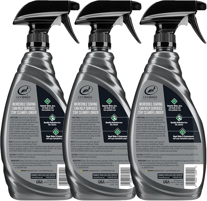 Turtle Wax 53883 Hybrid Solutions Ceramic Spray Coating, Incredible Shine and...