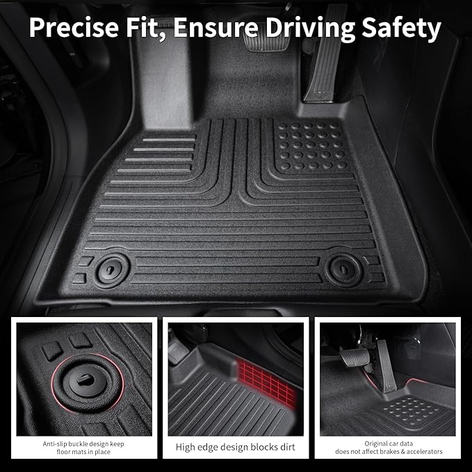Wayhigh-All Weather Floor Mats and Cargo Liner Set Fit