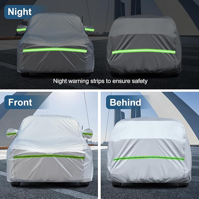 AUQDD 6-Layers Premium SUV Car Cover Waterproof All Weather Weatherproof UV Sun
