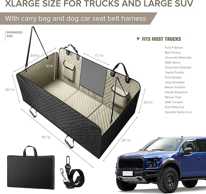 SHARLOVY XL Truck Back Seat Extender