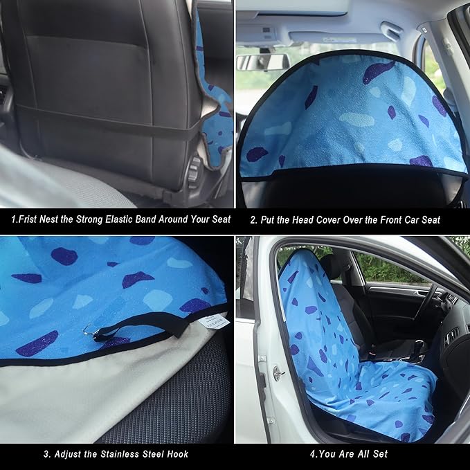 Car Seat Cover Protector Front Seats, (2Pcs)