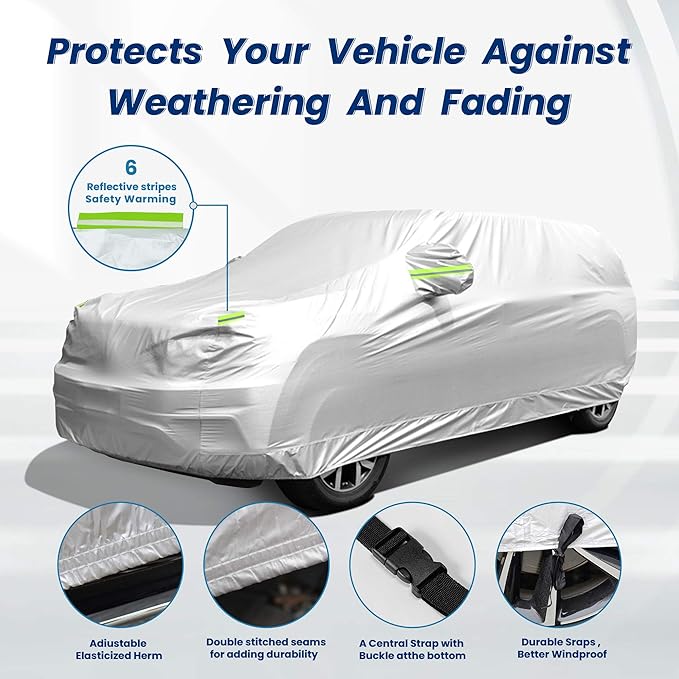 Car Cover Waterproof All Weather, GORDITA Full Exterior Covers