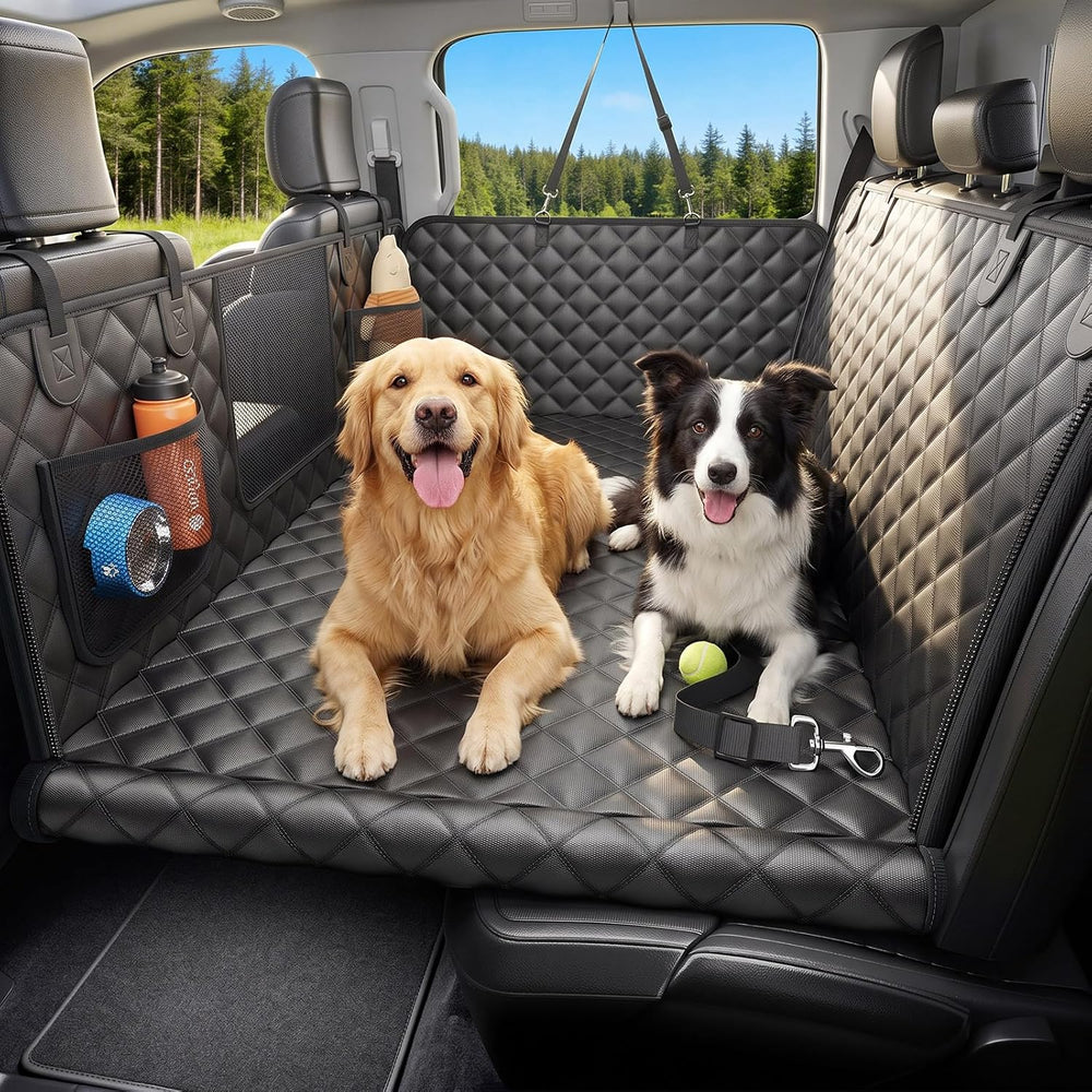 Wigoo Dog Truck Seat Cover for Back Seat, Hard Bottom Support, Anti-Scratch