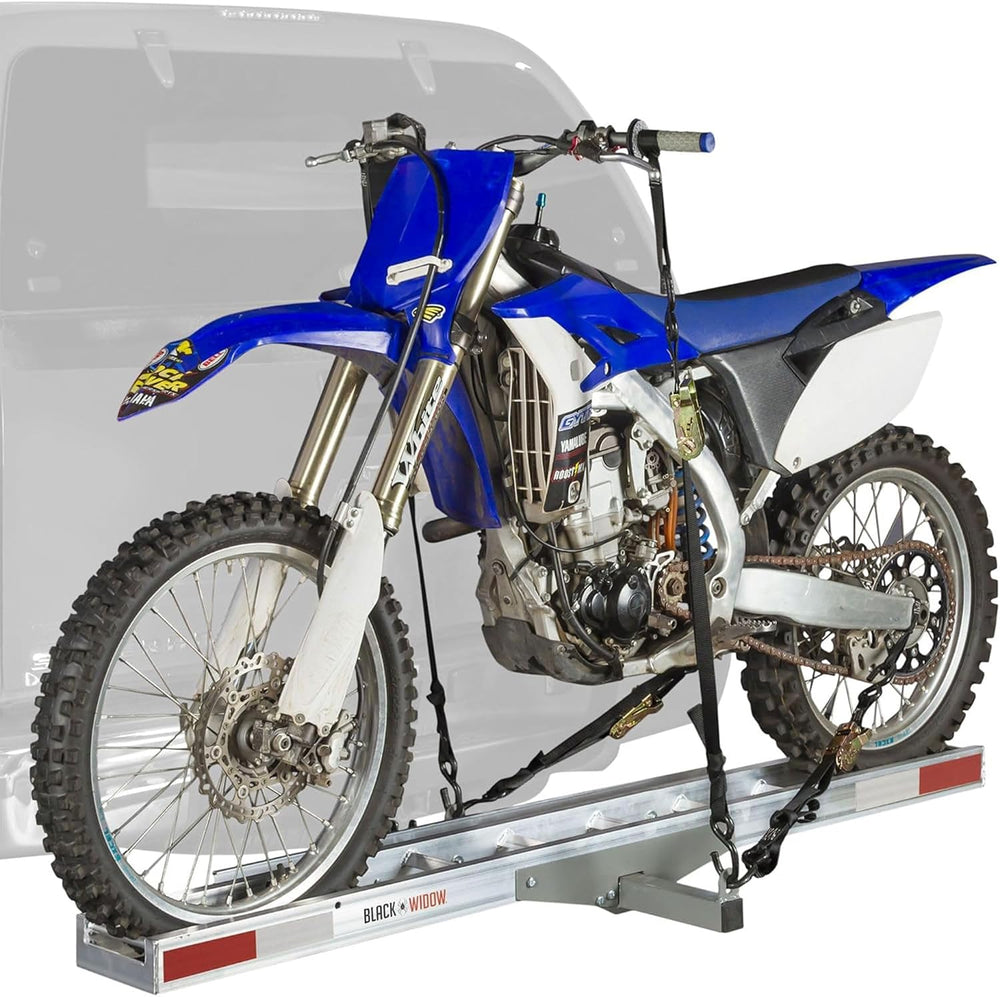 Black Widow Aluminum Dirt Bike Hitch Carrier with Ramp for Truck & SUV, 4...