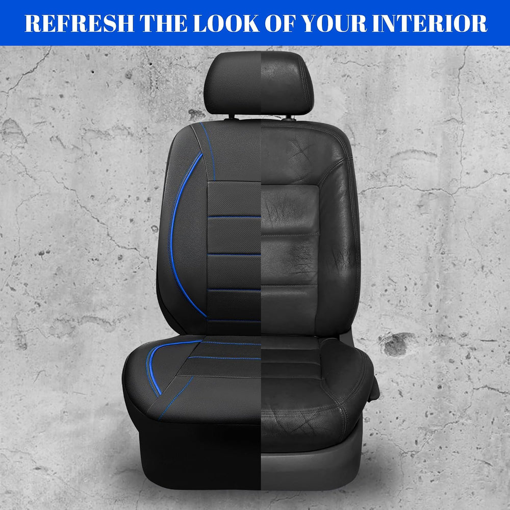 CAR PASS Universal FIT Piping Leather Car Seat Cover, for suvs,Van,Trucks,Air...