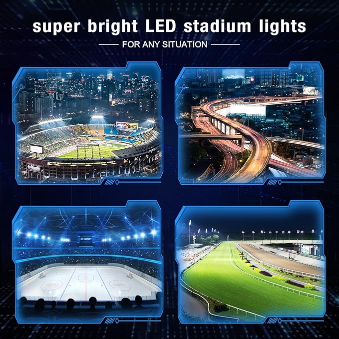 900W Led Stadium Lights, IP66 High Power Outdoor Sport Court Arena Light