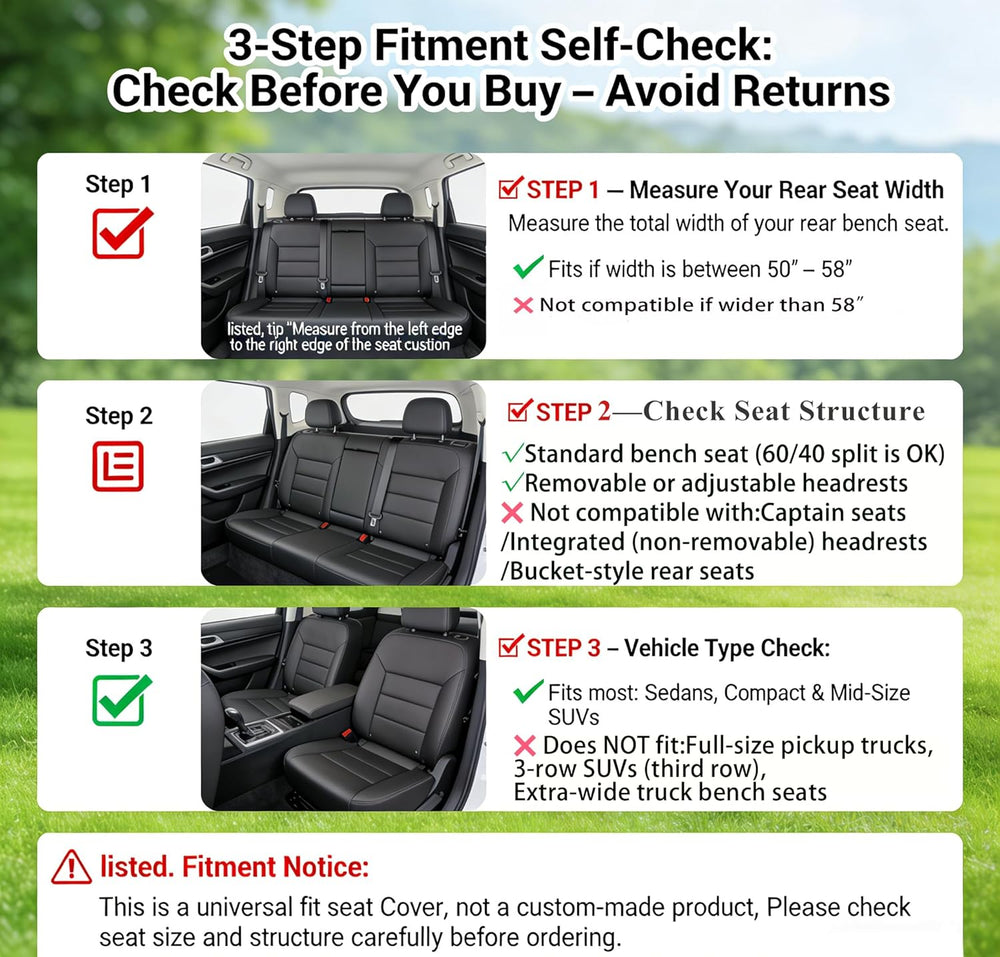 Green Thick Nappa Leather Automotive Front Car Seat Covers Set of 2