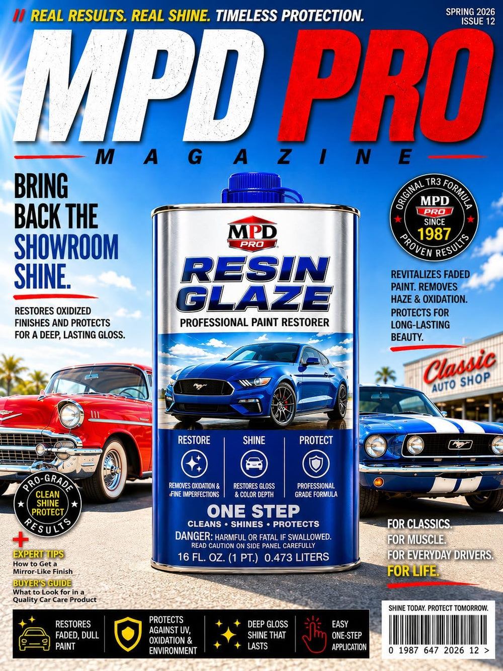 MPD Pro Automobile Resin Glaze Cleaner & Polish - 16oz - Paint Restoratio...