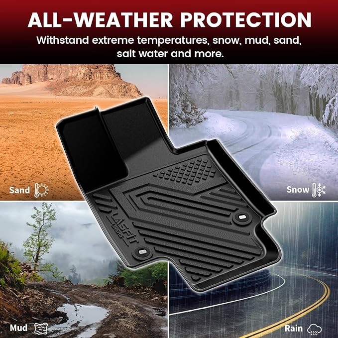 LASFIT Floor Mats for Toyota RAV4 2019-2025 | Hybrid LE/XLE/XSE/Limited &...