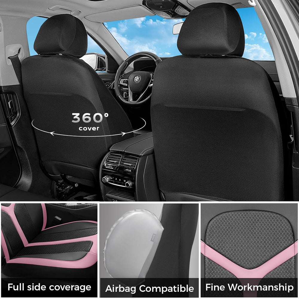 Car Seat Covers Full Set, Universal Seat Cover 5 Seats, Automotive Seat Cover...