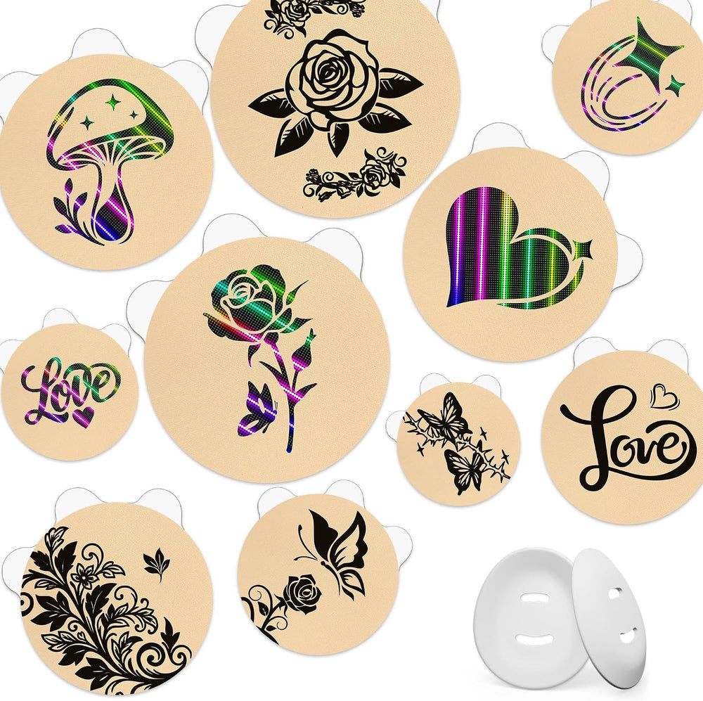 20 Pack/10 Tattoo Designs, Amolyfe Dexcom G7 & Stelo Overpatches Waterproof