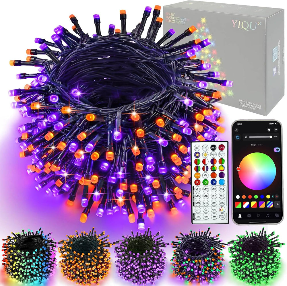Smart Color Changing Christmas Halloween Tree Light String 79 FT 200 LED