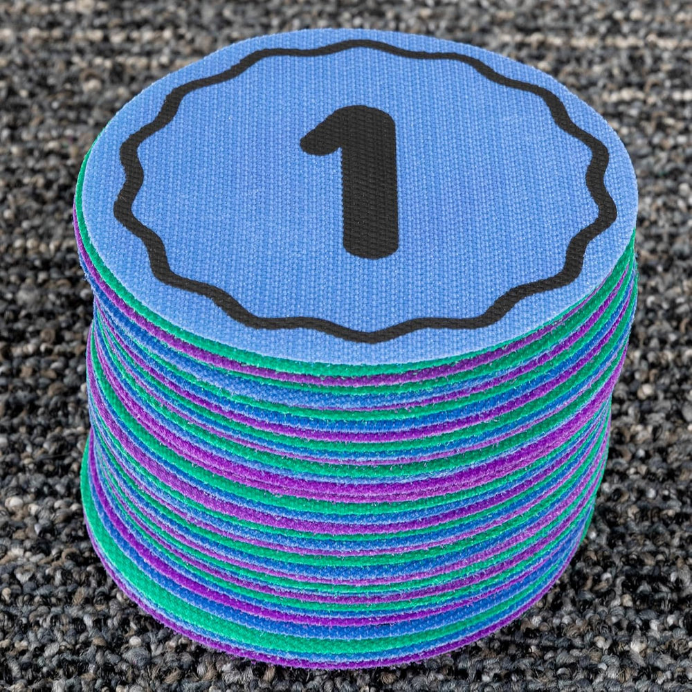 Really Good Stuff Carpet Mark-Its 36 Pack Line-Up Helpers Numbered Spot Marke...