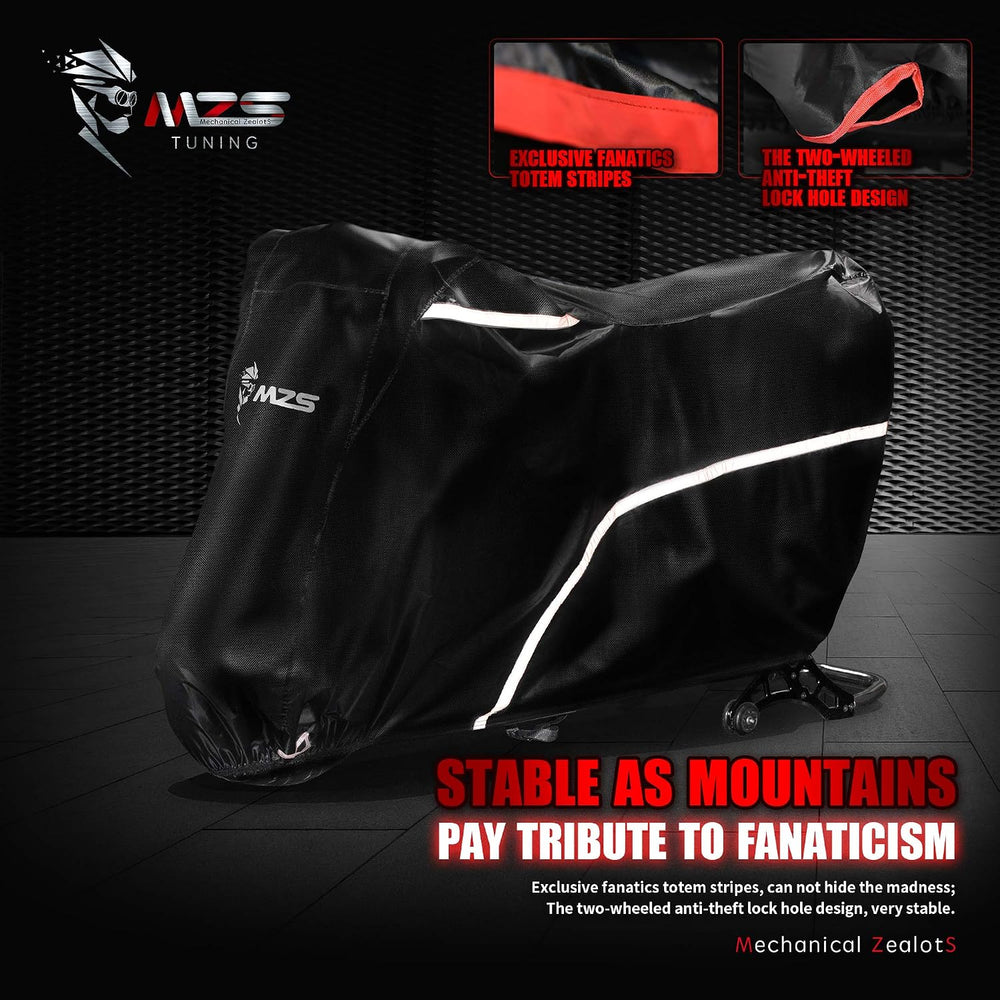 MZS Motorcycle Cover Waterproof Outdoor Compatible With XR1200X XG750A SCL500...