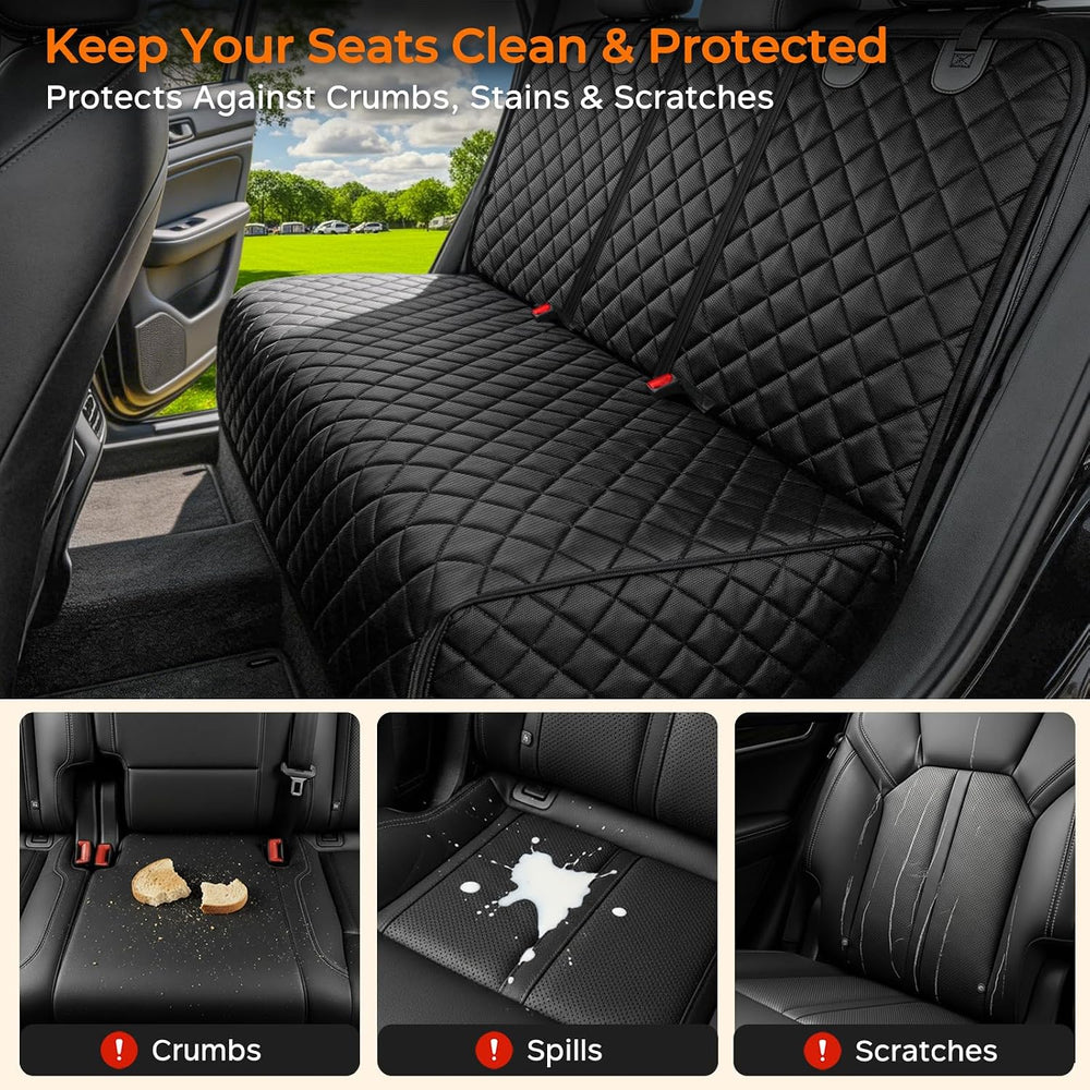 URPOWER Dog Car Seat Cover for Back Seat, Waterproof Car Seat Protector