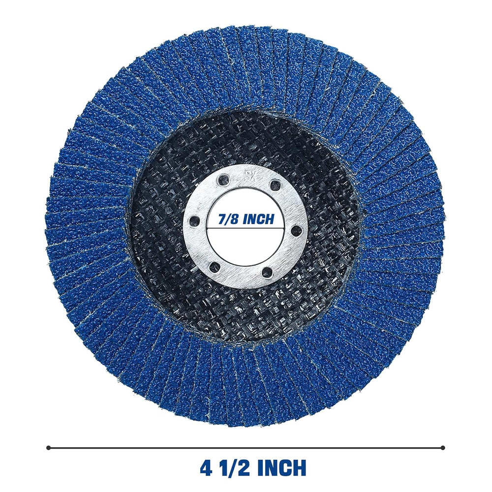 50 Pack 4 1/2 Inch Flap Disc Angle Grinder Sanding Disc Type 29 Flap Discs Pr...