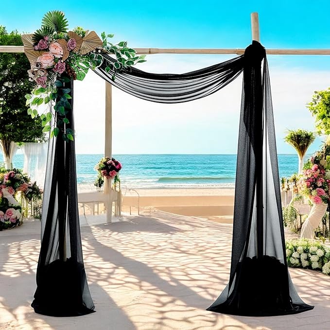 MDS Halloween Chiffon Draping Fabric - 1 Panel, 30" Wide x 100ft Long - ...