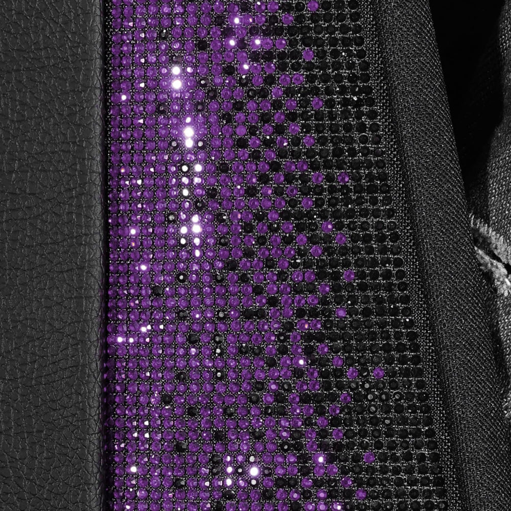 CAR PASS Bling Diamond Leather Car Seat Covers Full Seats Interior Sets, Wate...