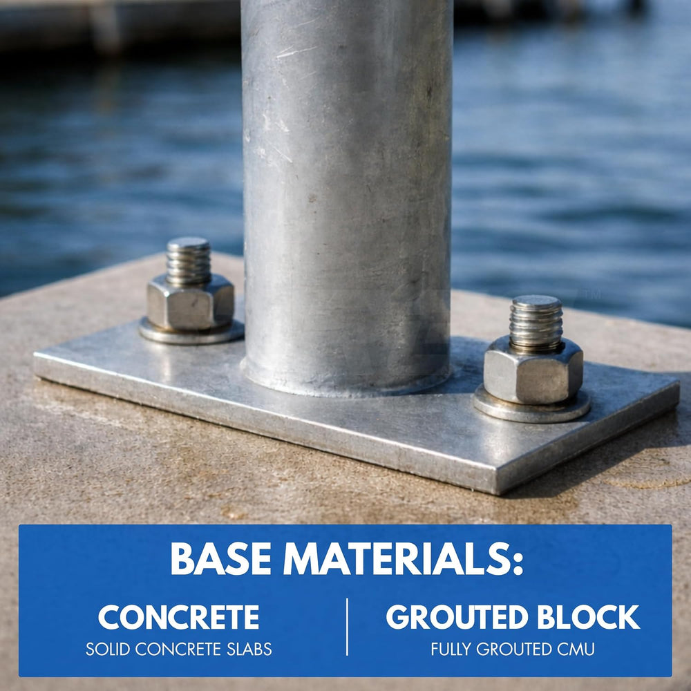 1/2" X 4-1/2" 304 Stainless Steel Wedge Anchors for Concrete (Box o...
