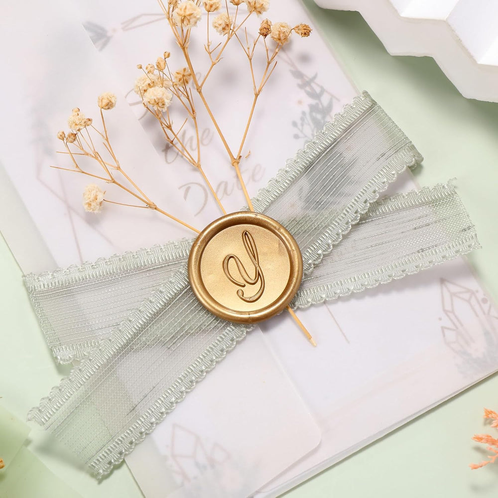 Yoption Handwritten Initial Alphabet Wax Seal Stamp Kit, Letter A-Z