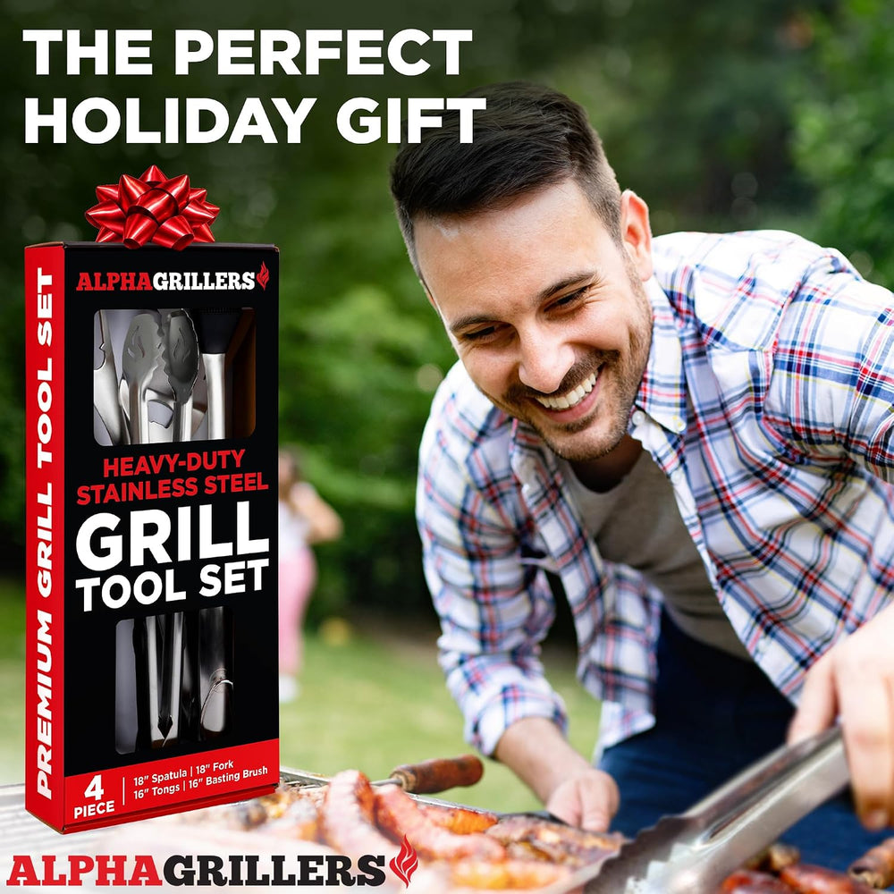 Alpha Grillers Grill Tools Set, BBQ & Grilling Accessories Outdoor Utensils