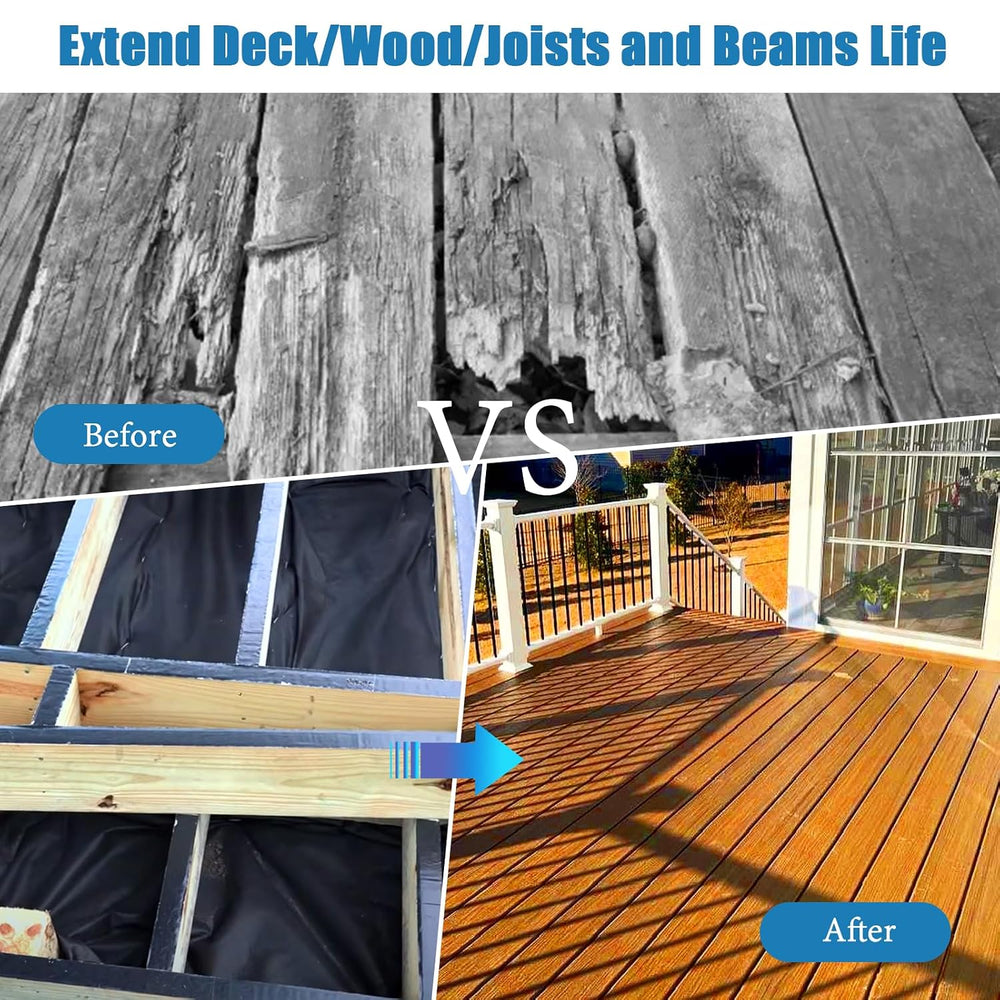 Joist Tape for Decking 2''×50',10 Pack Weather-Resistant Deck Joi...