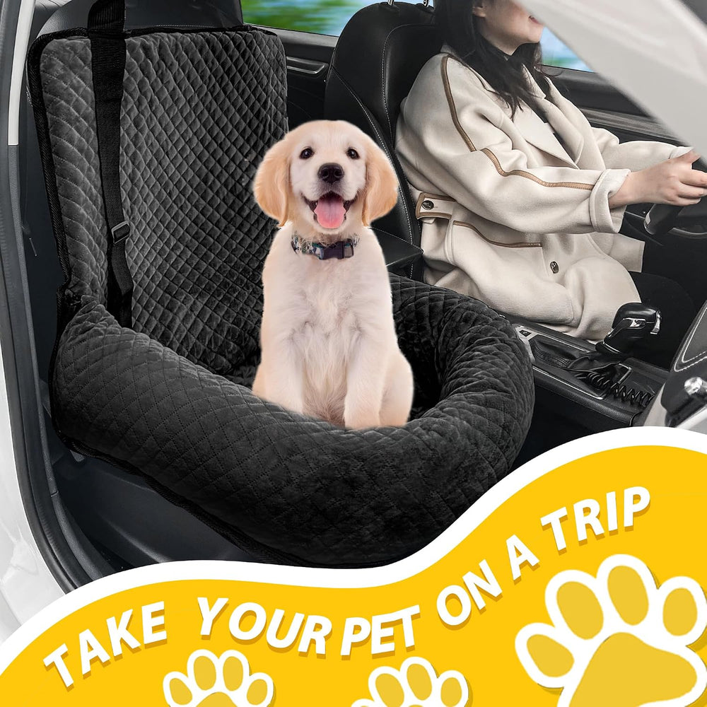 Dog Car Seat for Small Medium Dogs,Detachable Washable Travel Safety Pet Boos...