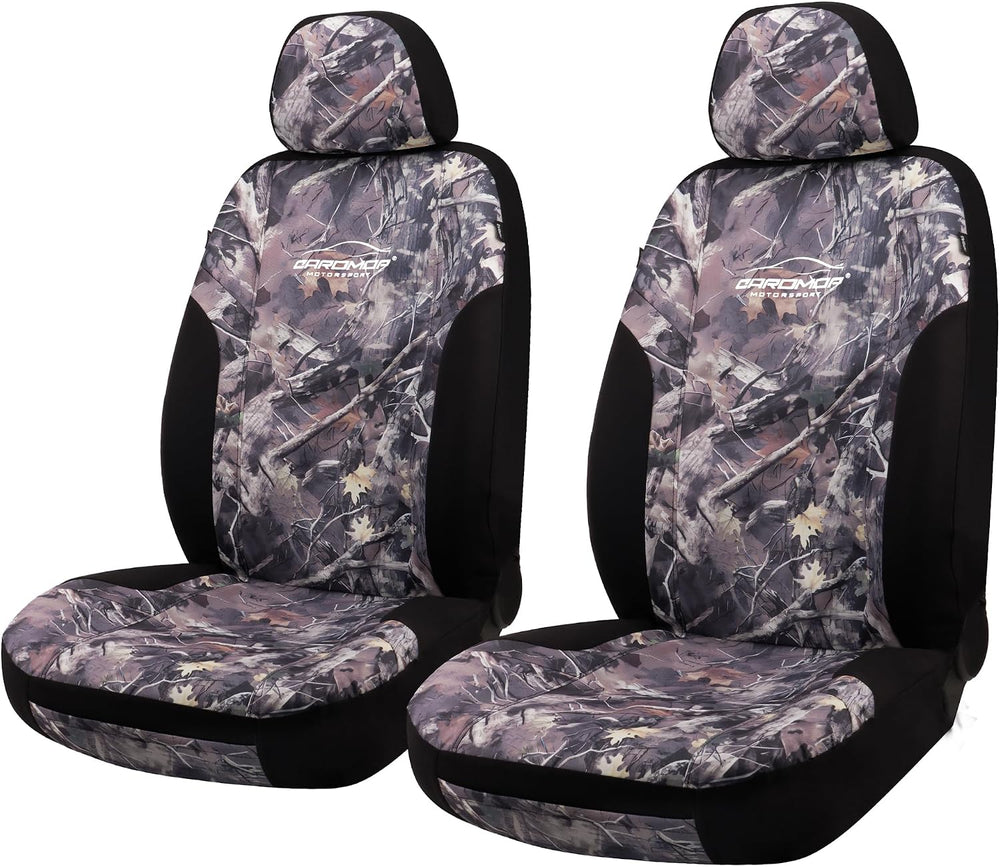 Premium Camo Front Seat Covers – Waterproof Wear Resistant Neoprene & Oxf...