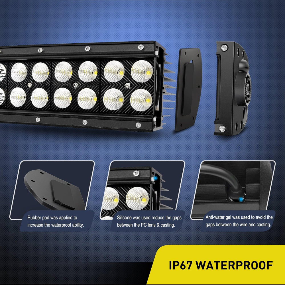 Nilight - 71014C-A 42" 240W Spot Flood Combo High Power LED Driving Lamp...