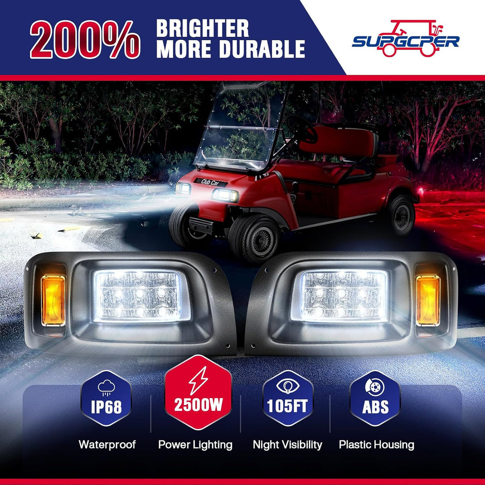 12V Deluxe Club Car DS LED Light Kit, for 1993-UP DS Gas&Electric, Golf C...