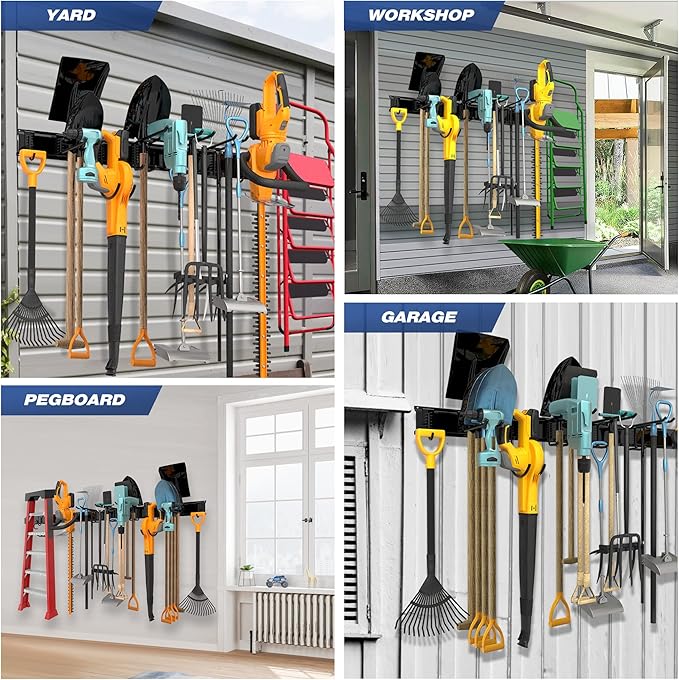 Garage Tool Storage Rack, Heavy Duty Garage Storage Organizer Rack System Wall