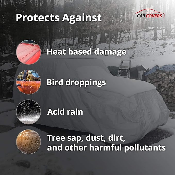 Car Covers Weatherproof Max Truck Cover & Warranty Compatible