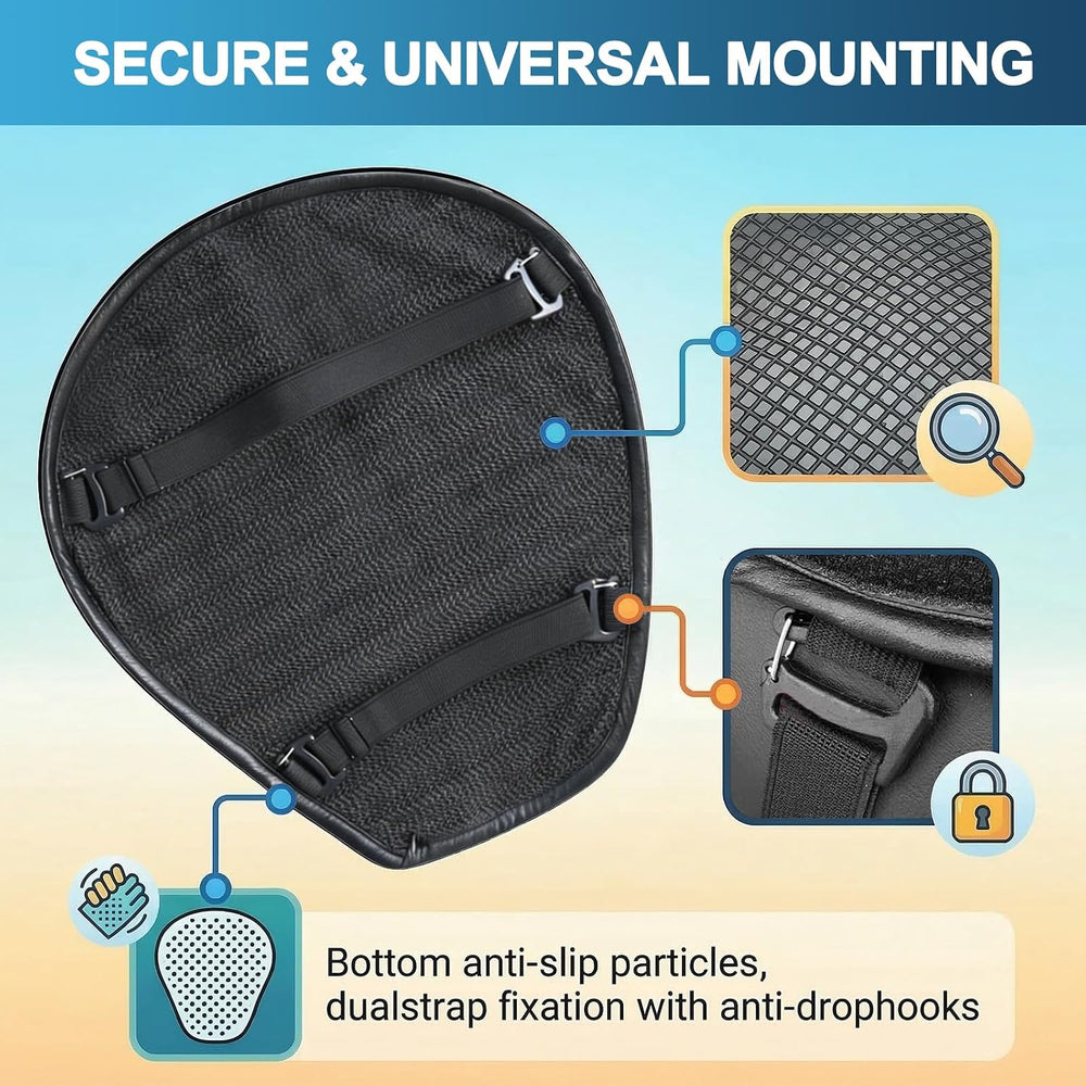 Motorcycle Seat Cushion 3D Honeycomb Motorcycle Gel Seat Cushion Petal Shape ...