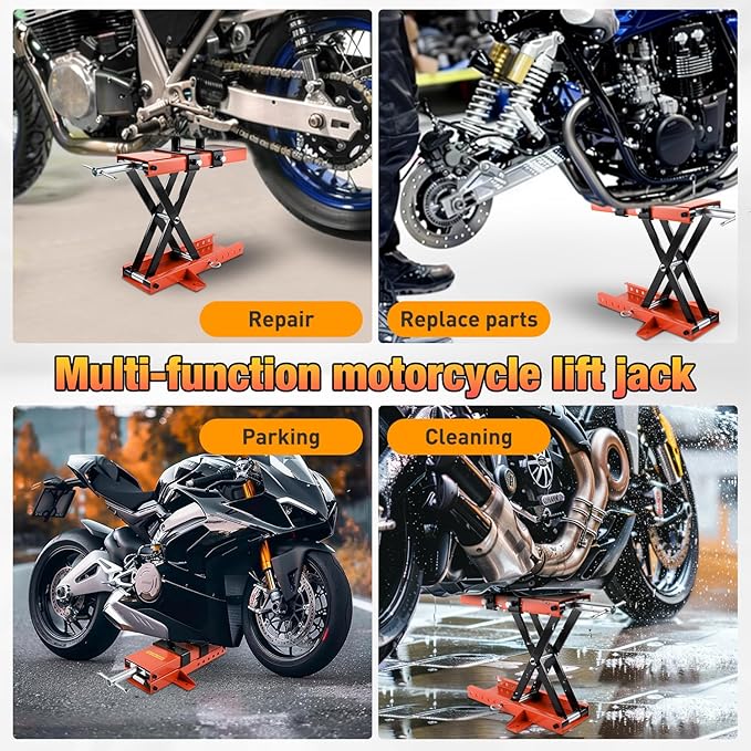 Nilight Motorcycle Lift 1100 LBS ATV Scissor Jacks
