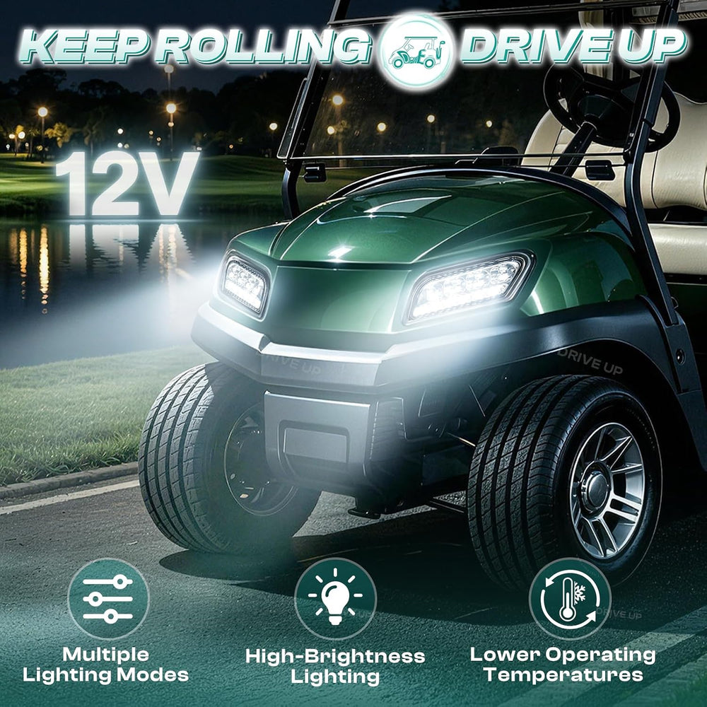 Golf Cart Tempo LED Light Kit for Club Car Tempo, Golf Cart LED Headlight and...