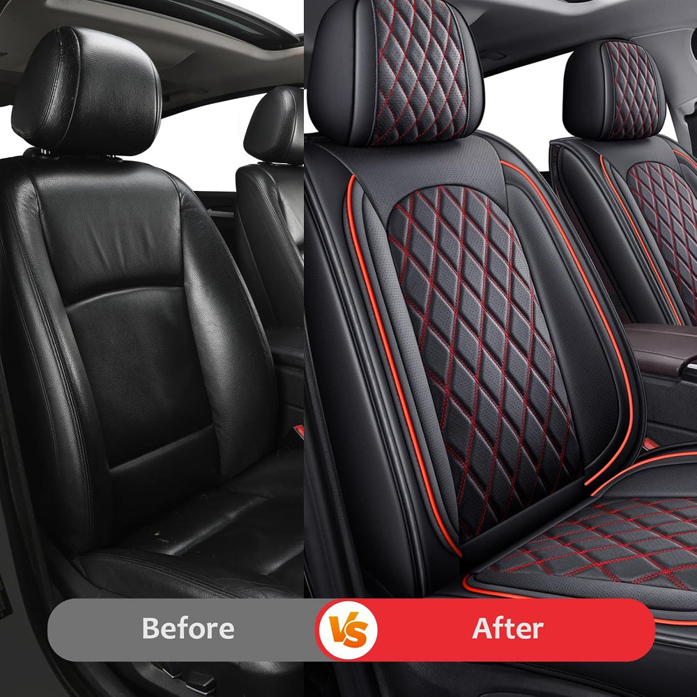 MIROZO Ram Seat Covers Full Set Leather for 2009-2026 RAM 1500/2500/3500