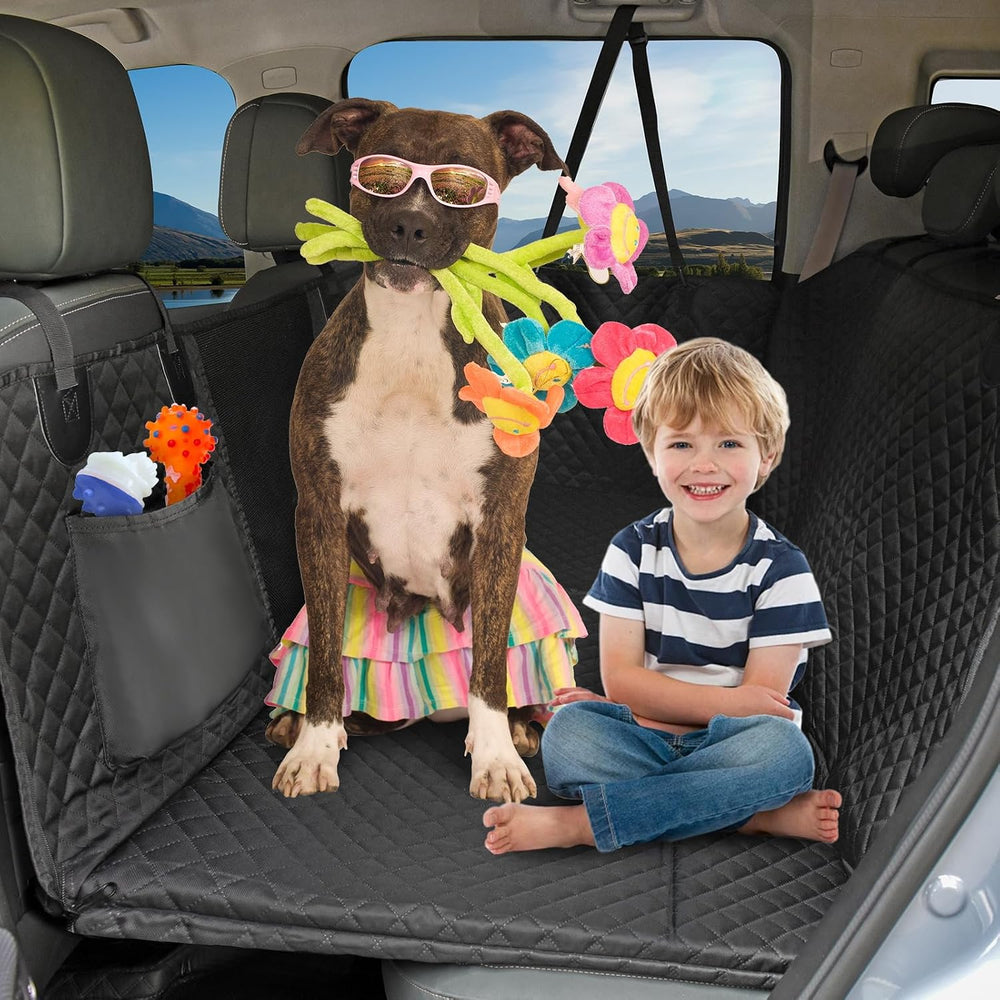 Honest Dog Car Seat Cover for Back Seat, Dog Car Seat Cover Hard Bottom 400lb...
