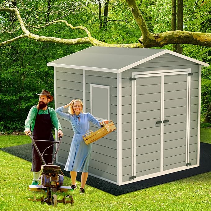 Haull Outdoor Storage Shed Floor Moat Waterproof Outdoor Carport Mat Thickened