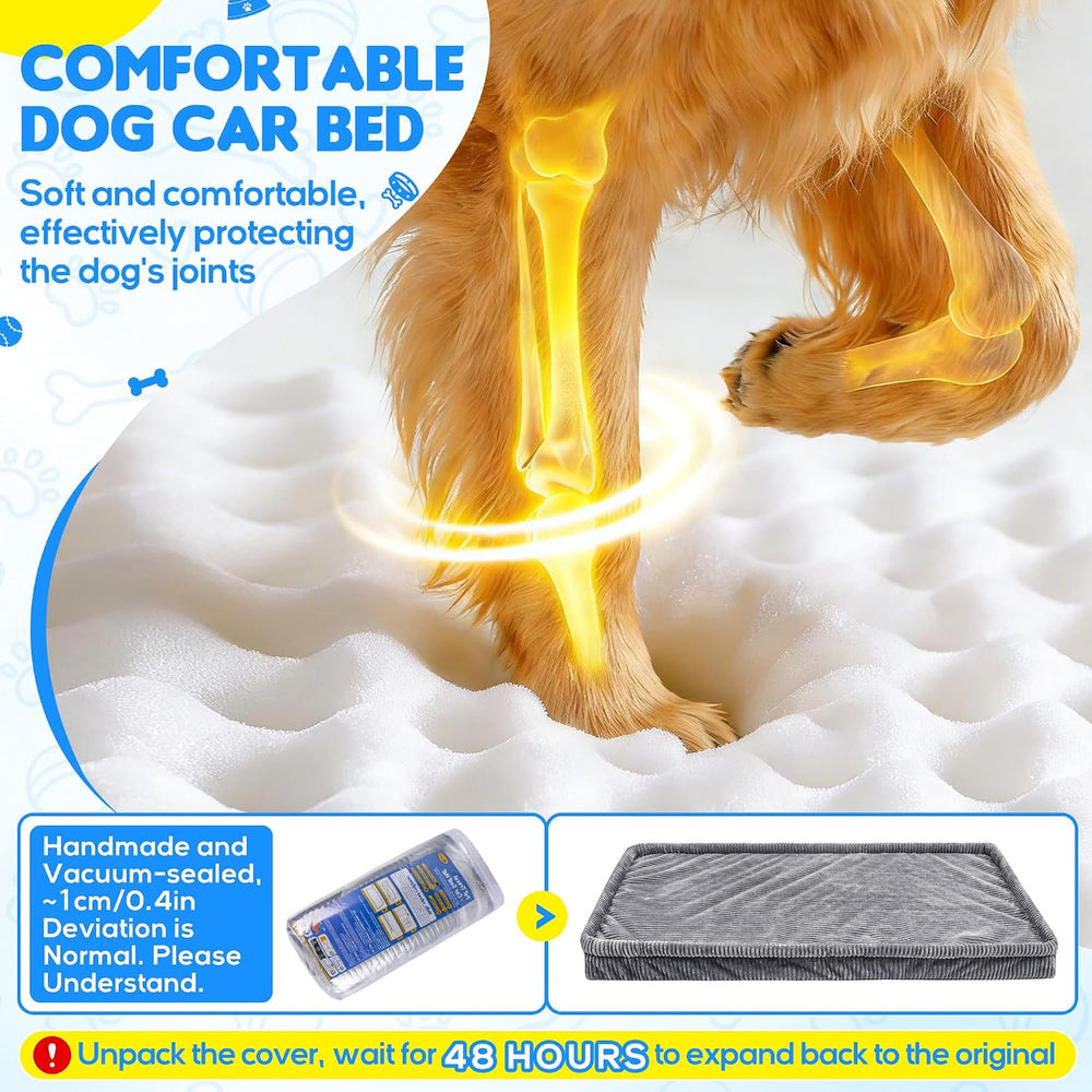 Loiion Dog Car Bed, Non-Slip Backseat Extender Pet Mat 50"x24.6"x2&...