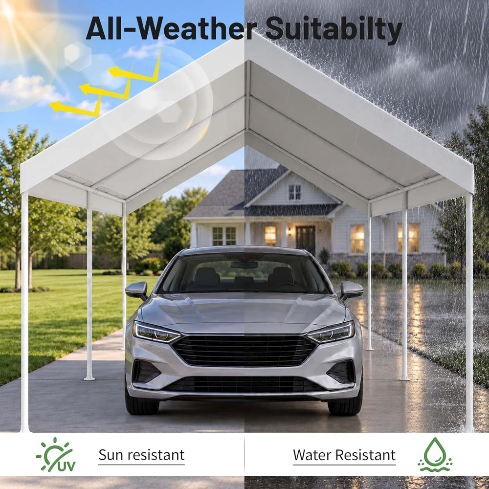 Caravan Canopy Domain Pro 150 10' x 15' Carport Shelter, White